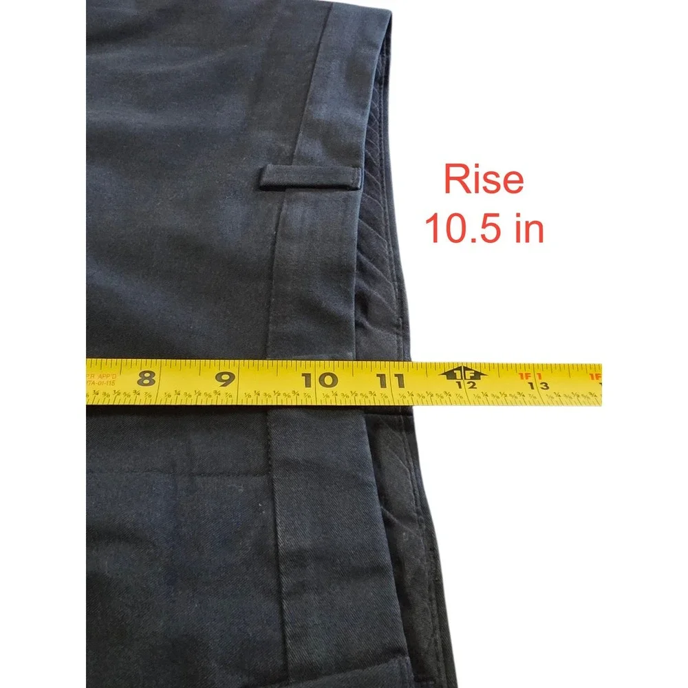 Banana Republic Vintage Straight Leg Cotton Blend Dress Pants In Black Sz 32x31